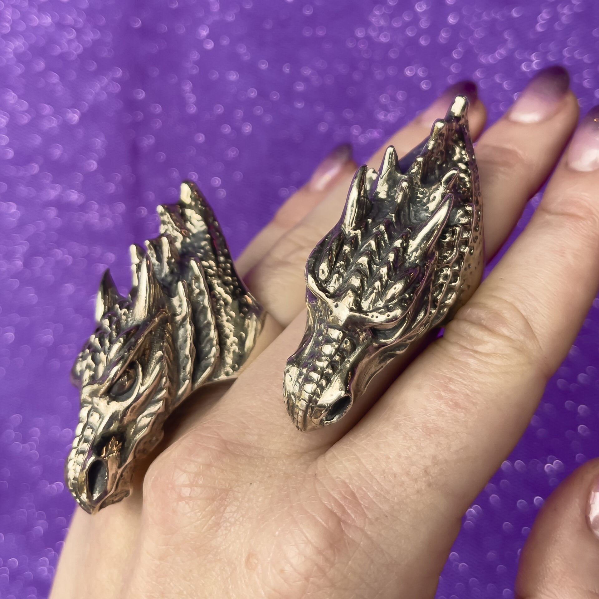 Buy Eastern Dragon Head Ring Sterling Silver Demon Ring Chinese Dragon Ring  Monster Ring Online in India - Etsy