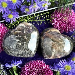 Black Moonstone Vision and Protection Heart