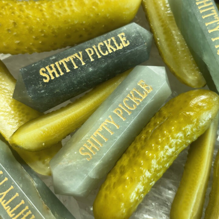 Shitty Pickle Green Aventurine Wand