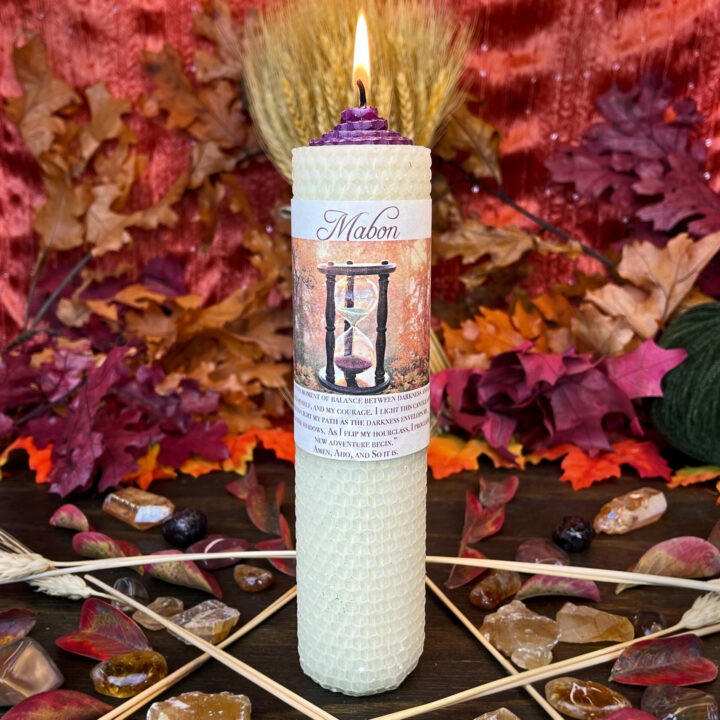 Mabon Beeswax Intention Candle