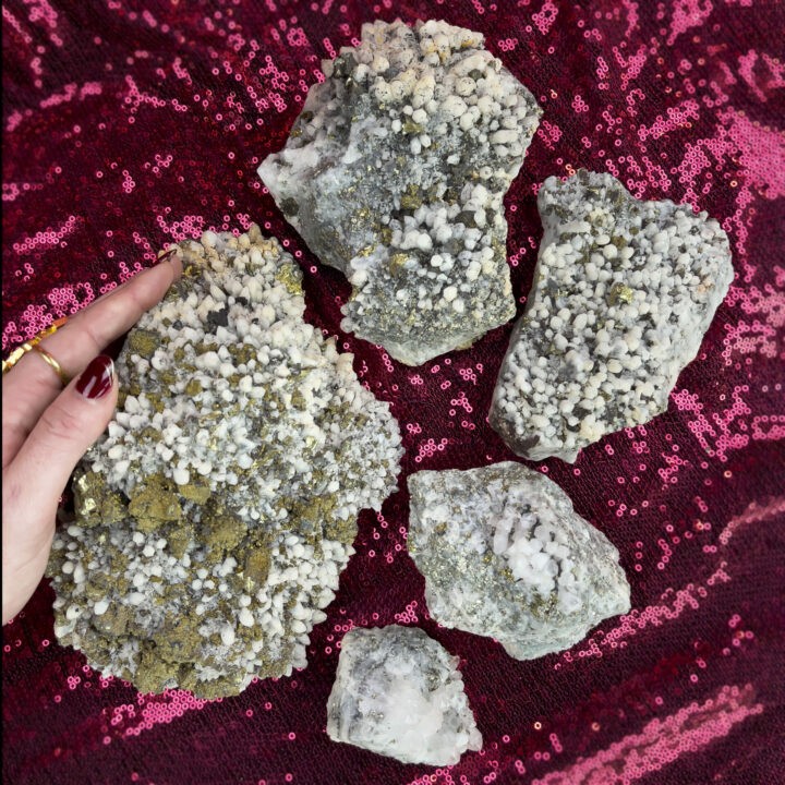 Natural Calcite and Chalcopyrite