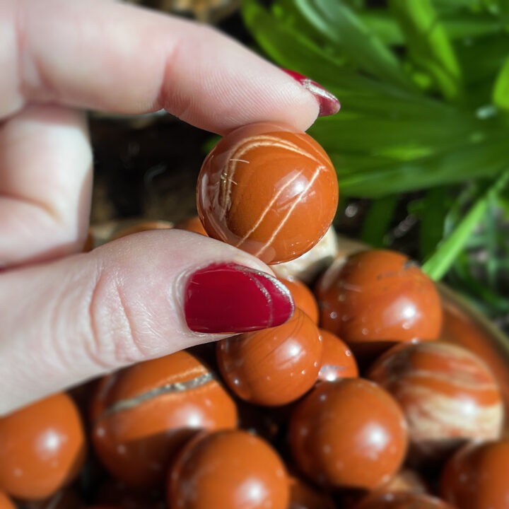 Strength and Courage Mini Red Jasper Sphere