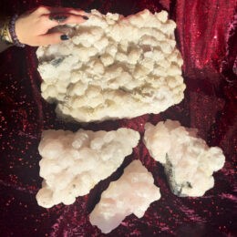 Poker Chip Pink Calcite Cluster
