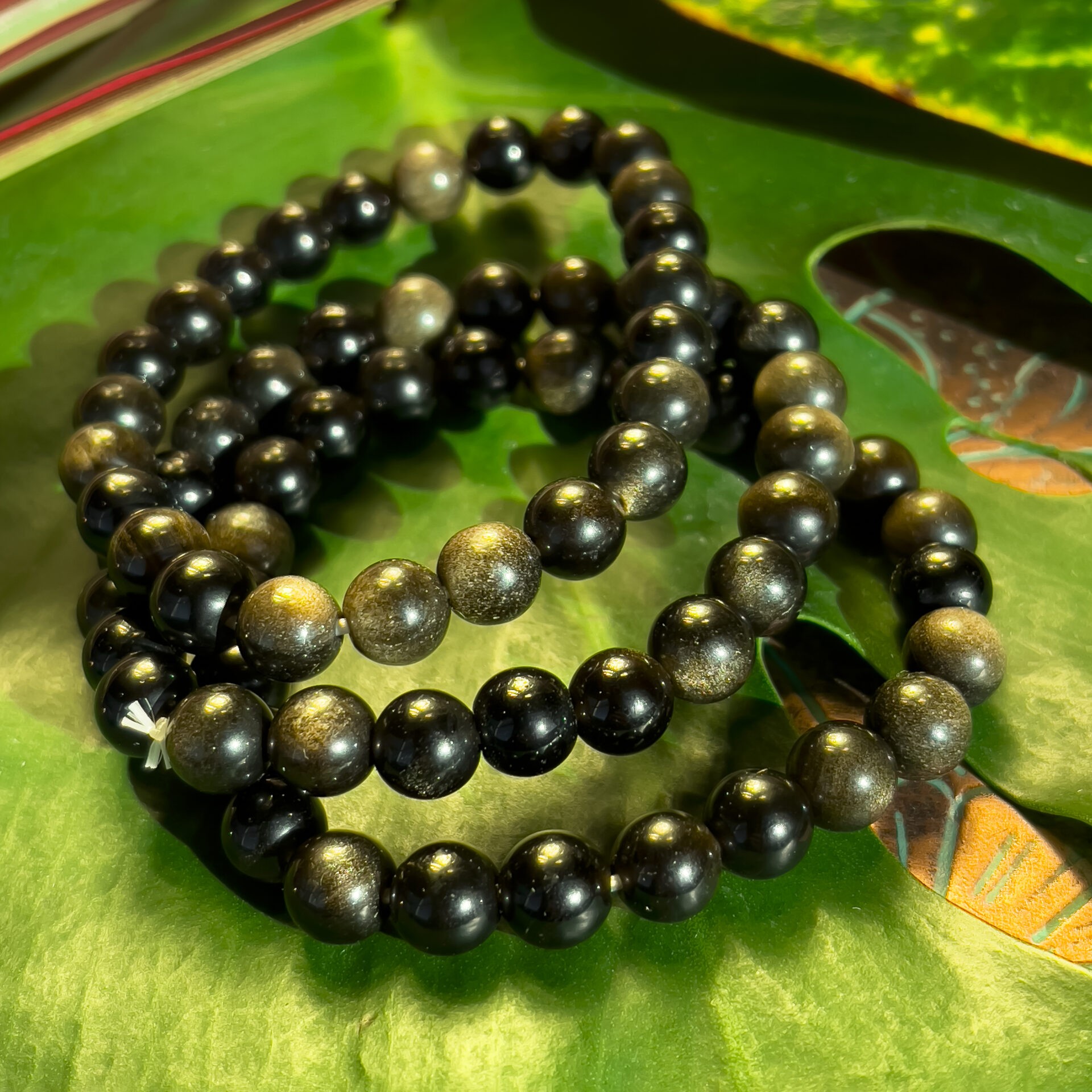 Golden Sheen Obsidian Bracelet | Shubhanjali | Care for Your Mind, Body &  Soul!