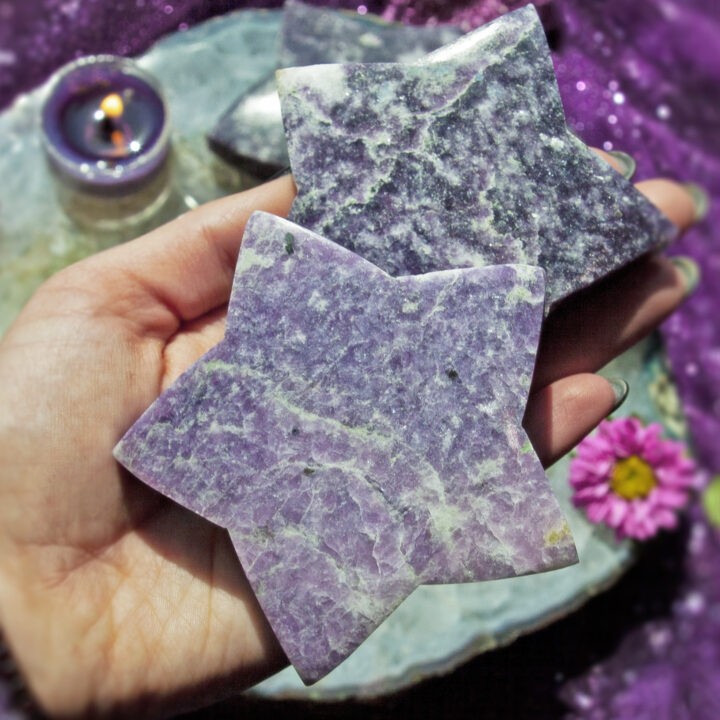 Lepidolite Star of Peace and Positivity