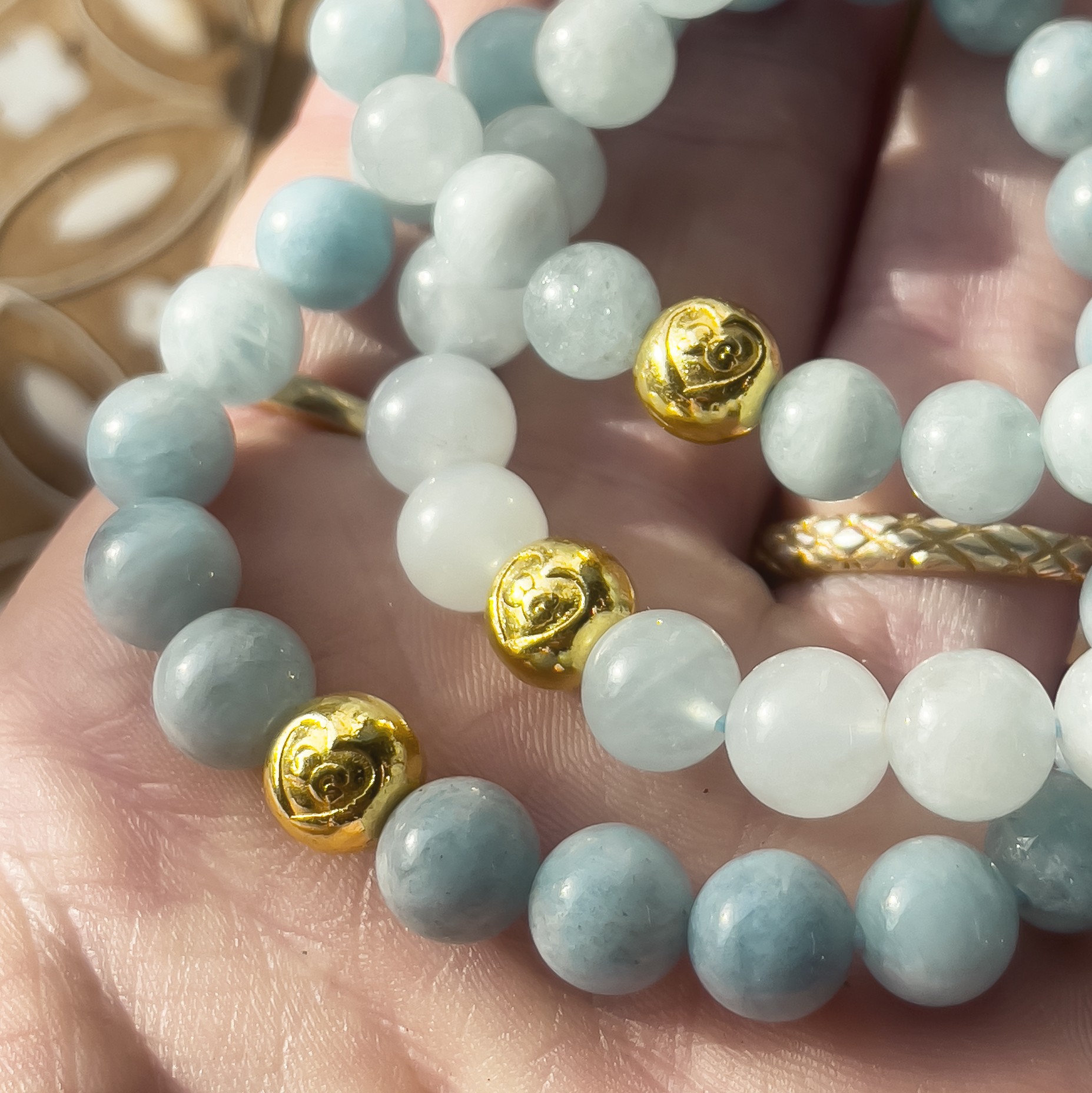 Aquamarine Stone Bracelet – Healing Stone