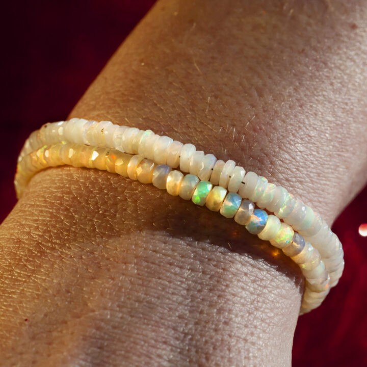 Ethiopian Fire Opal Courage and Passion Bracelet