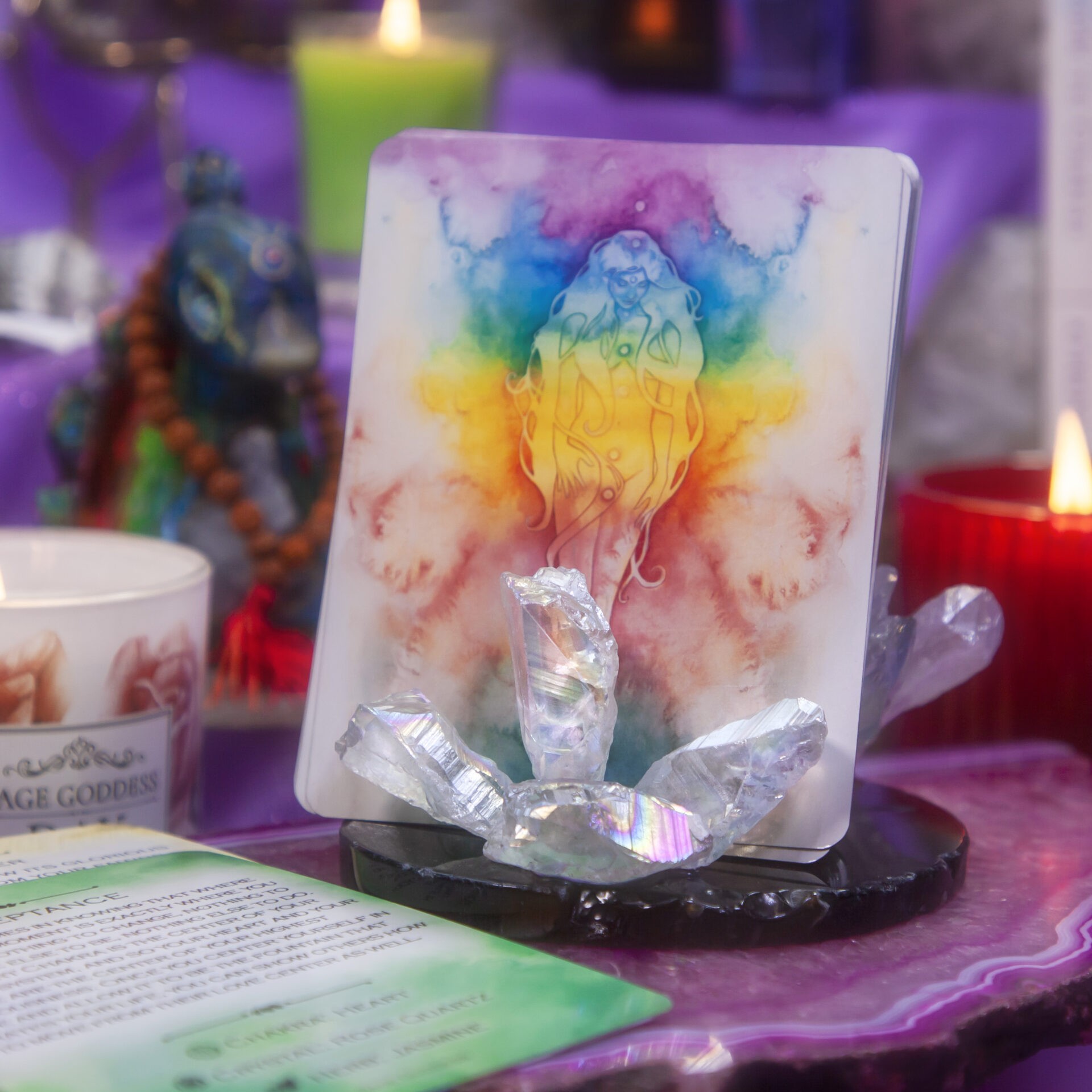 Apache Tears Crystal Card - Angelic Roots