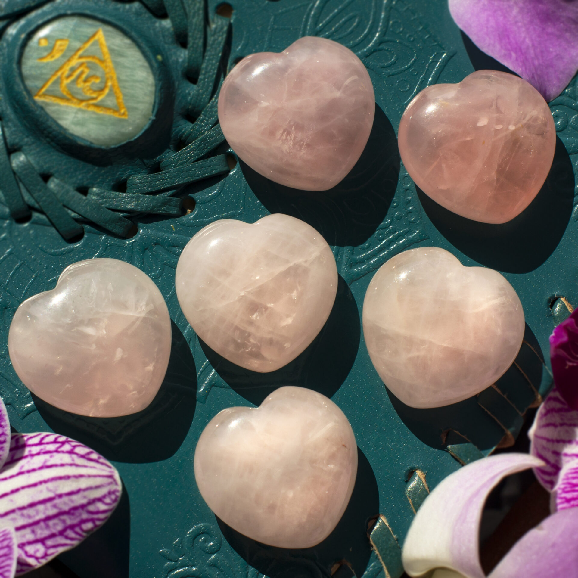 Heart Chakra Reiki Wellness Bracelet Rose Quartz Crystal Healing Stones Love Inner Peace Protection 