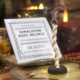 Healing Tibetan Himalayan Rope Incense and Burner