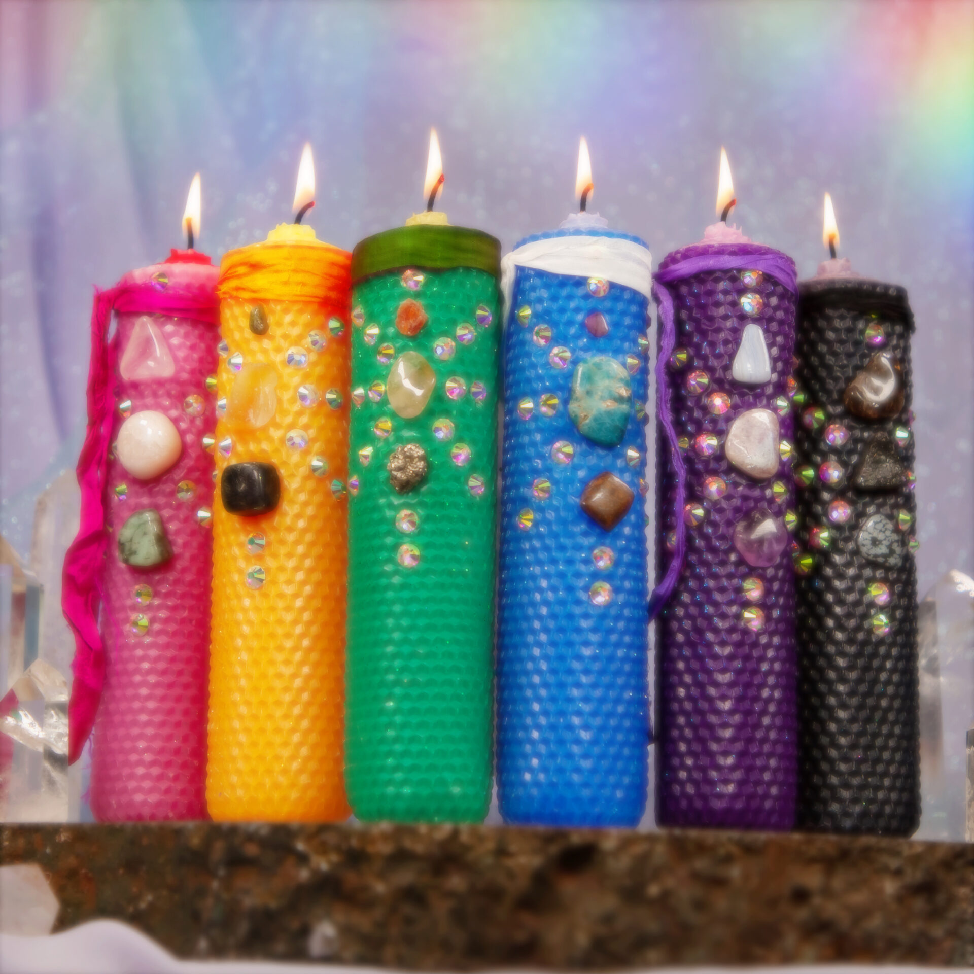 Ancient Windows Beeswax Candle Pillar Candles Non-toxic & Eco-Friendly
