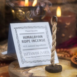 Jattamasi Tibetan Himalayan Rope Incense and Burner