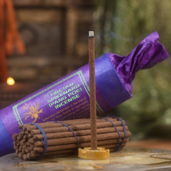 Tibetan Spikenard Incense Sticks with Burner
