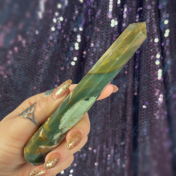 Bloodstone Double Terminated Wand