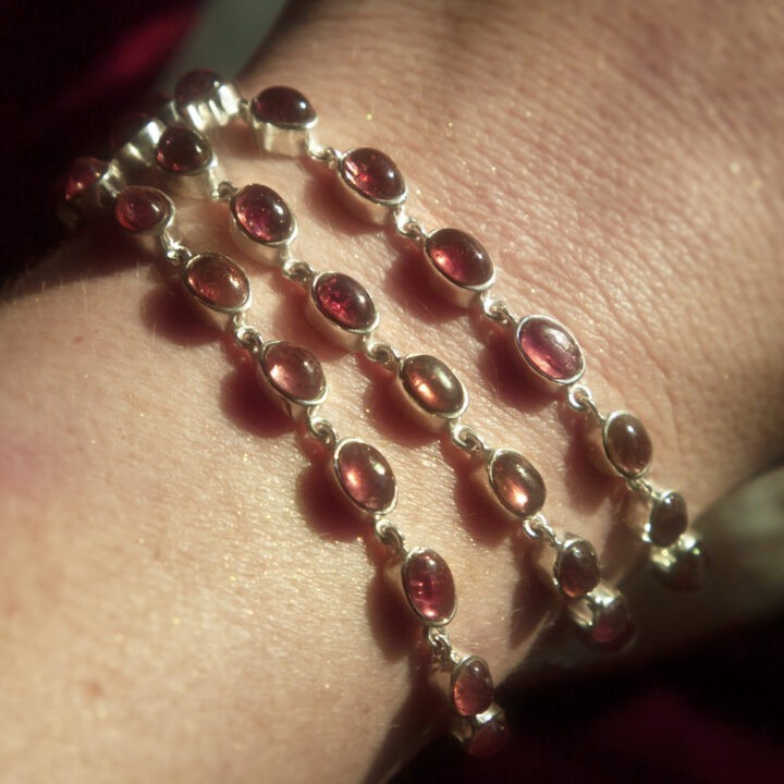 AA-Grade Pink Tourmaline Love Bracelet
