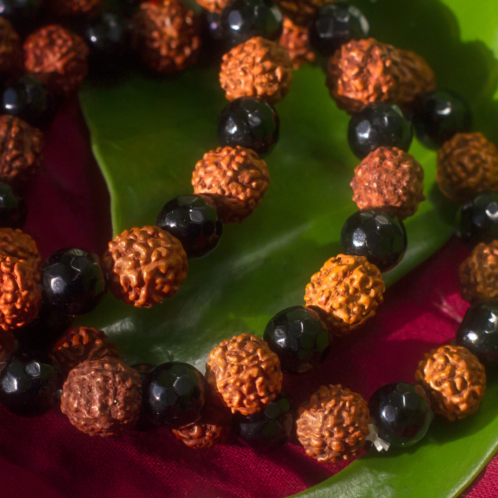 Rudraksha Bracelet with Seed Beads - Rudraksham