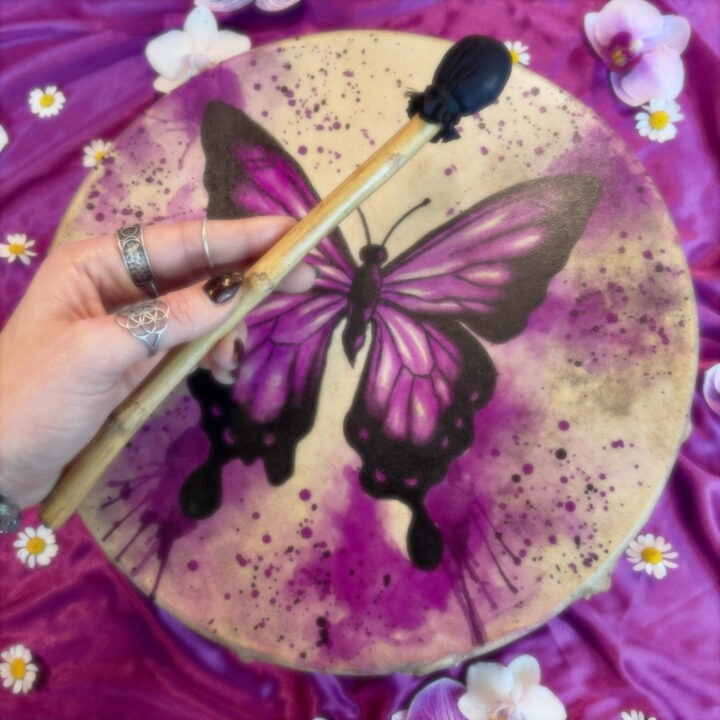 Beauty of the Moment Butterfly Shaman Drum
