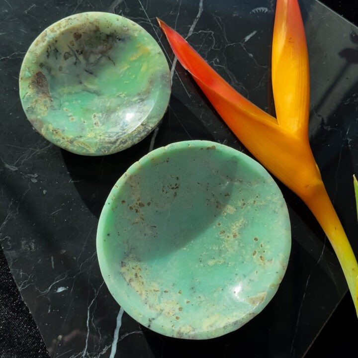 Peace and Love Chrysoprase Bowl