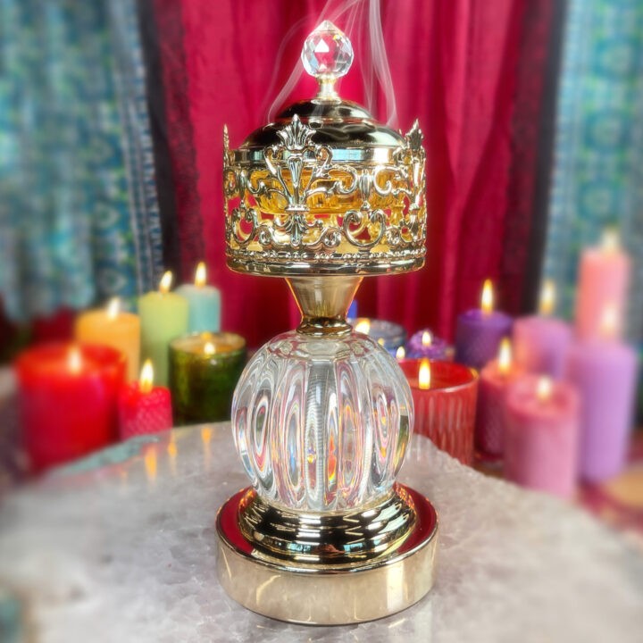 Golden Priestess Charcoal Incense Burner