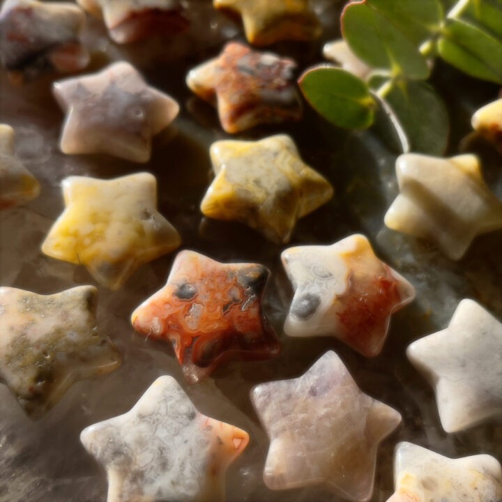 Travel Safe Crazy Lace Agate Star