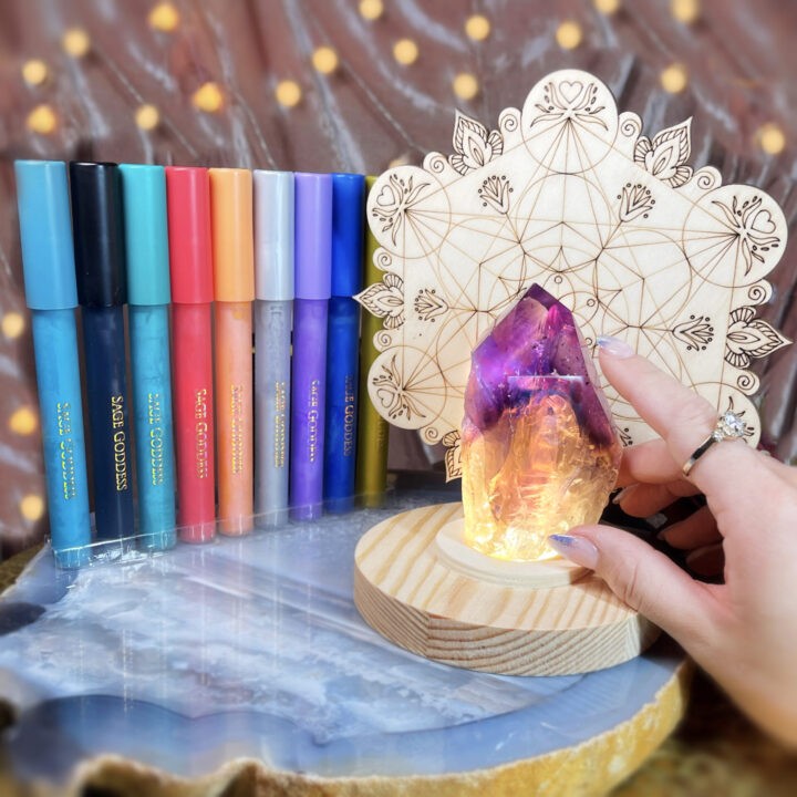 Create and Color Crystal Light Stand Set