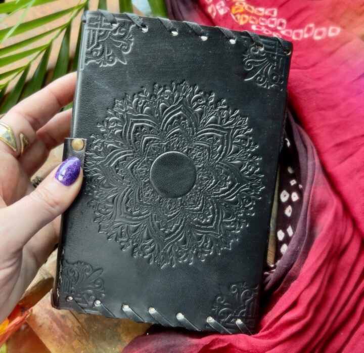 Earth Star Chakra Leather Journal