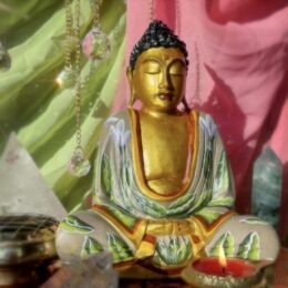 Handpainted Wooden Buddha