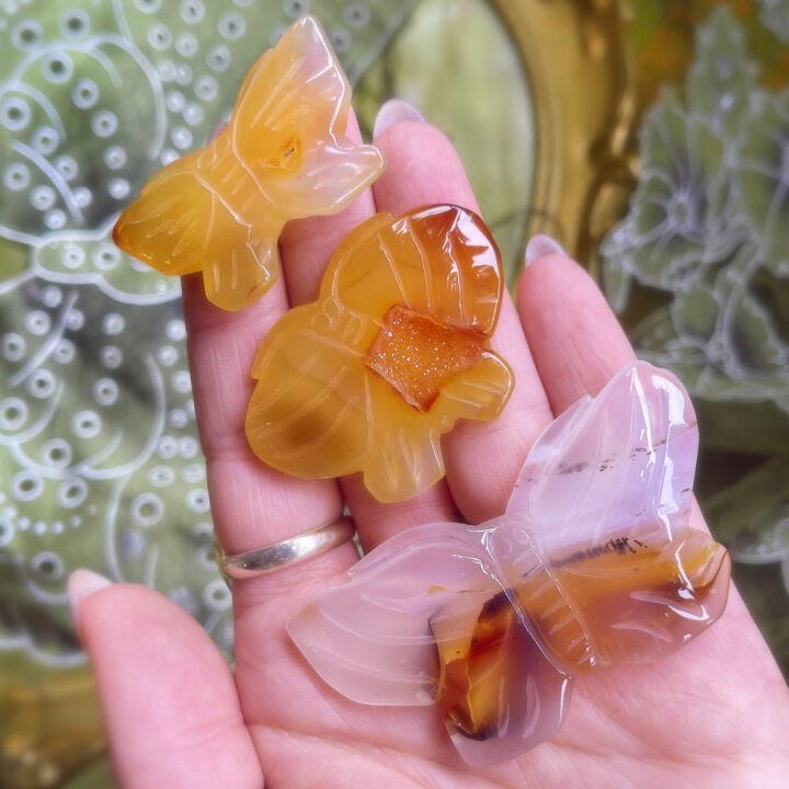 Intuitively Chosen Agate Butterfly