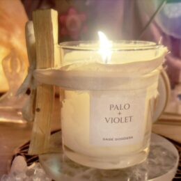 Limited Edition Palo Santo Plus Violet Intention Candle