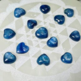 Mini Blue Kyanite Heart Cabochon