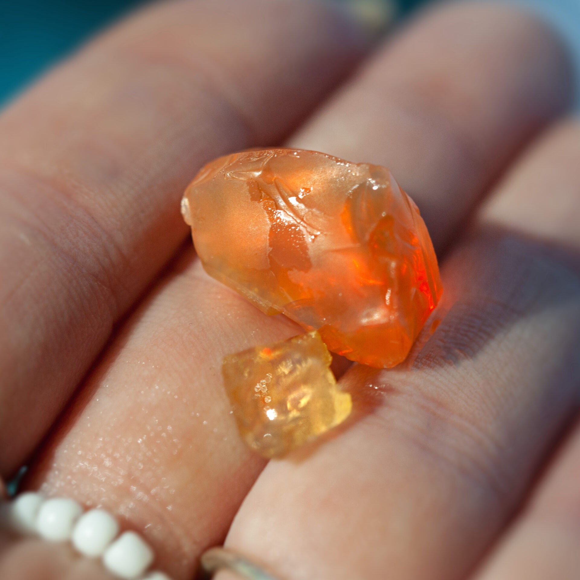 Raw Mexican Fire Opal Stone