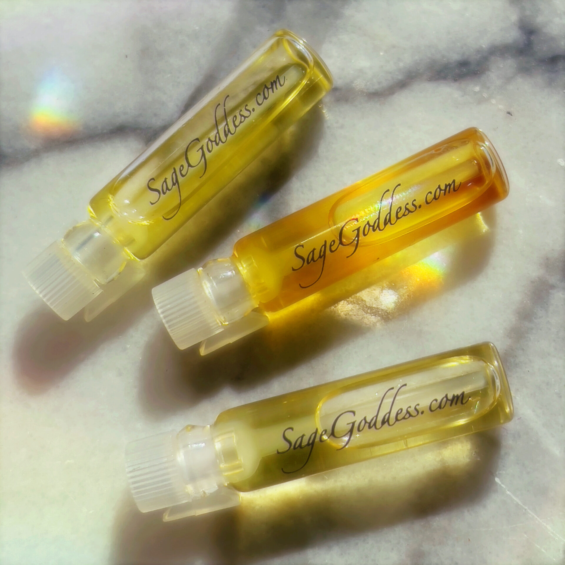 Sage Goddess Perfume Sample Trio for finding your fragrance