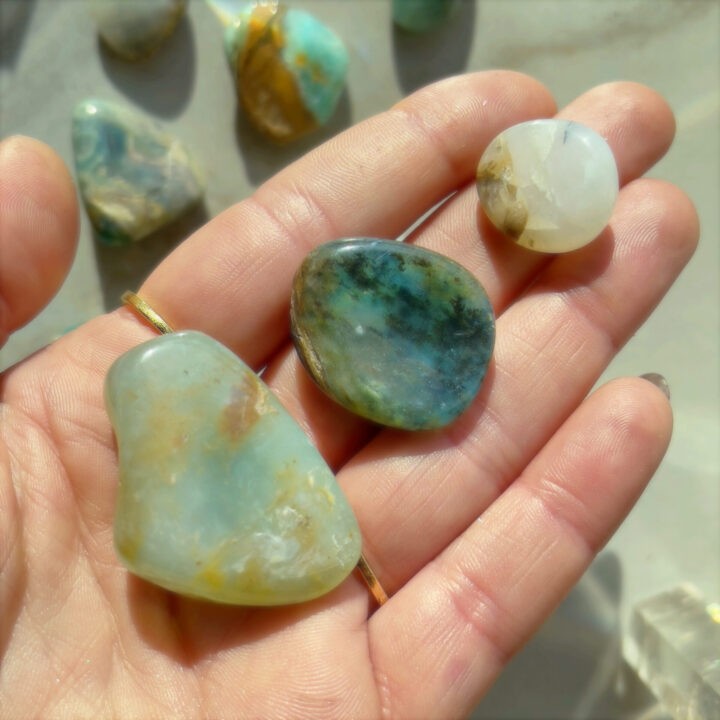 Tumbled A-Grade Andean Blue Opal