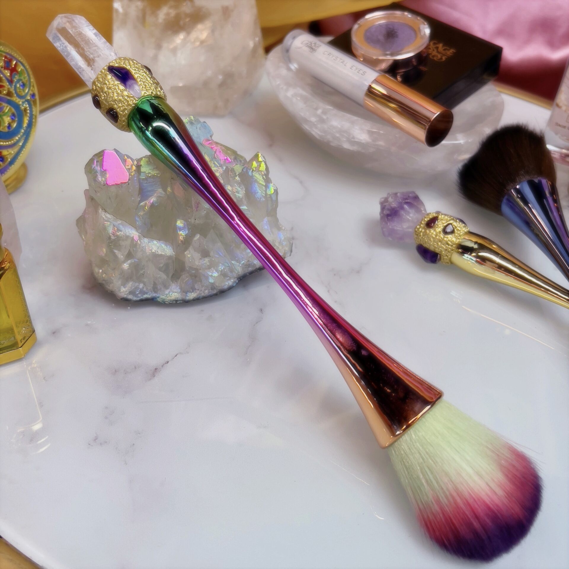 Crystal Rock Makeup Brushes
