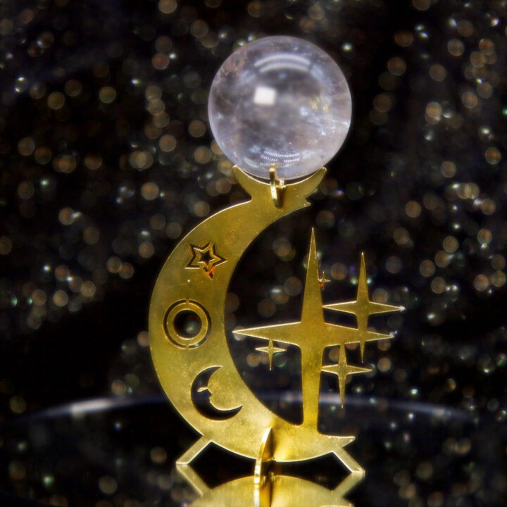 Moon and Star Celestial Sphere Holder