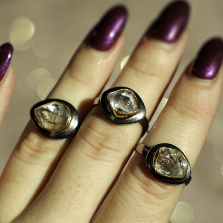 Portal of Light Herkimer Diamond Ring