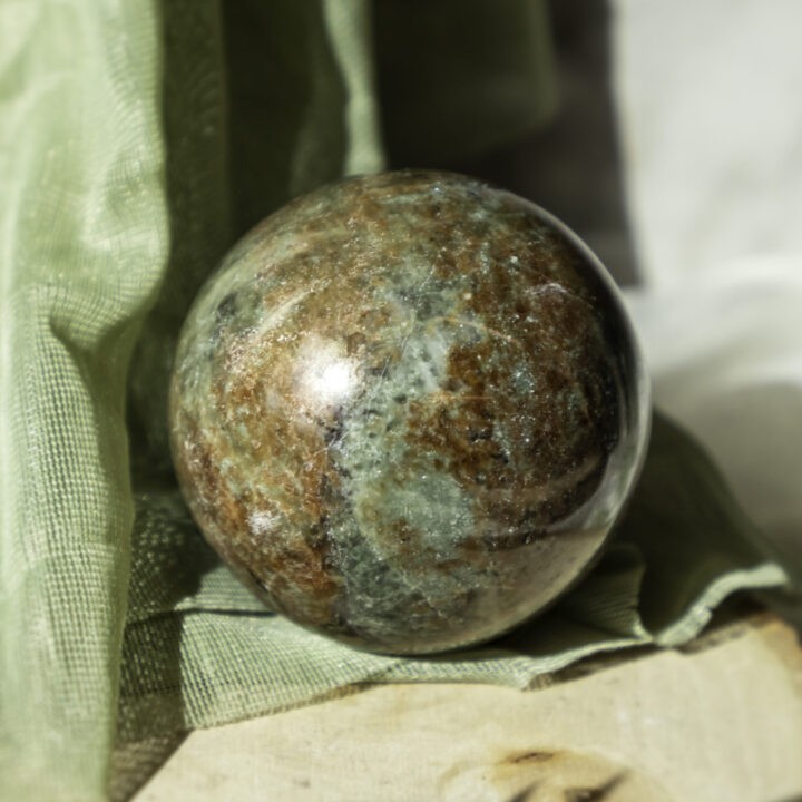 Wealth and Wellness Hessonite Garnet Sphere