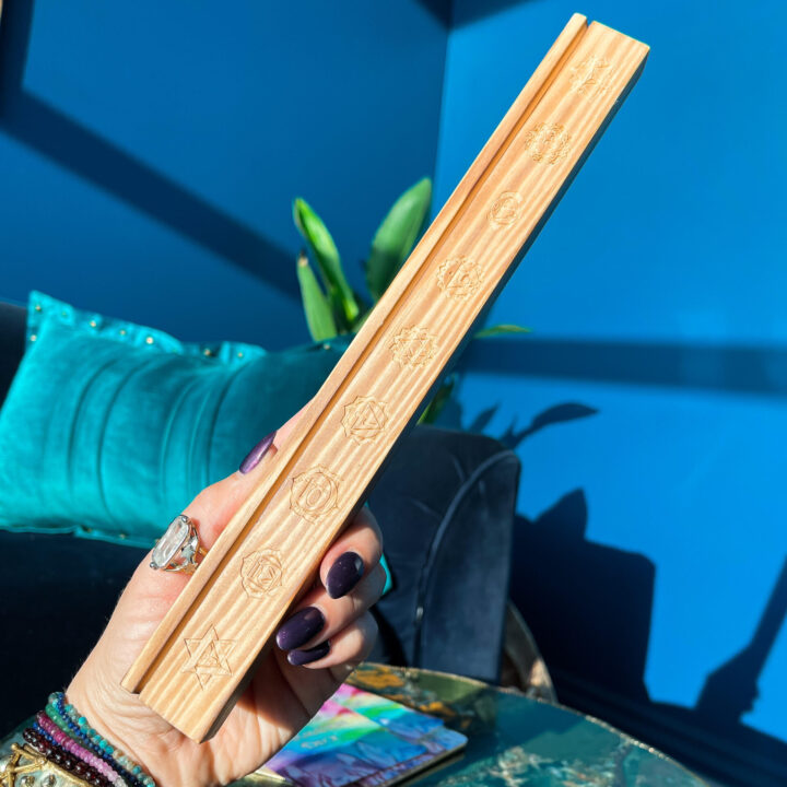 Wooden Chakra Oracle Card Holder