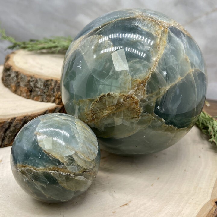 Lemurian Blue Calcite Sphere