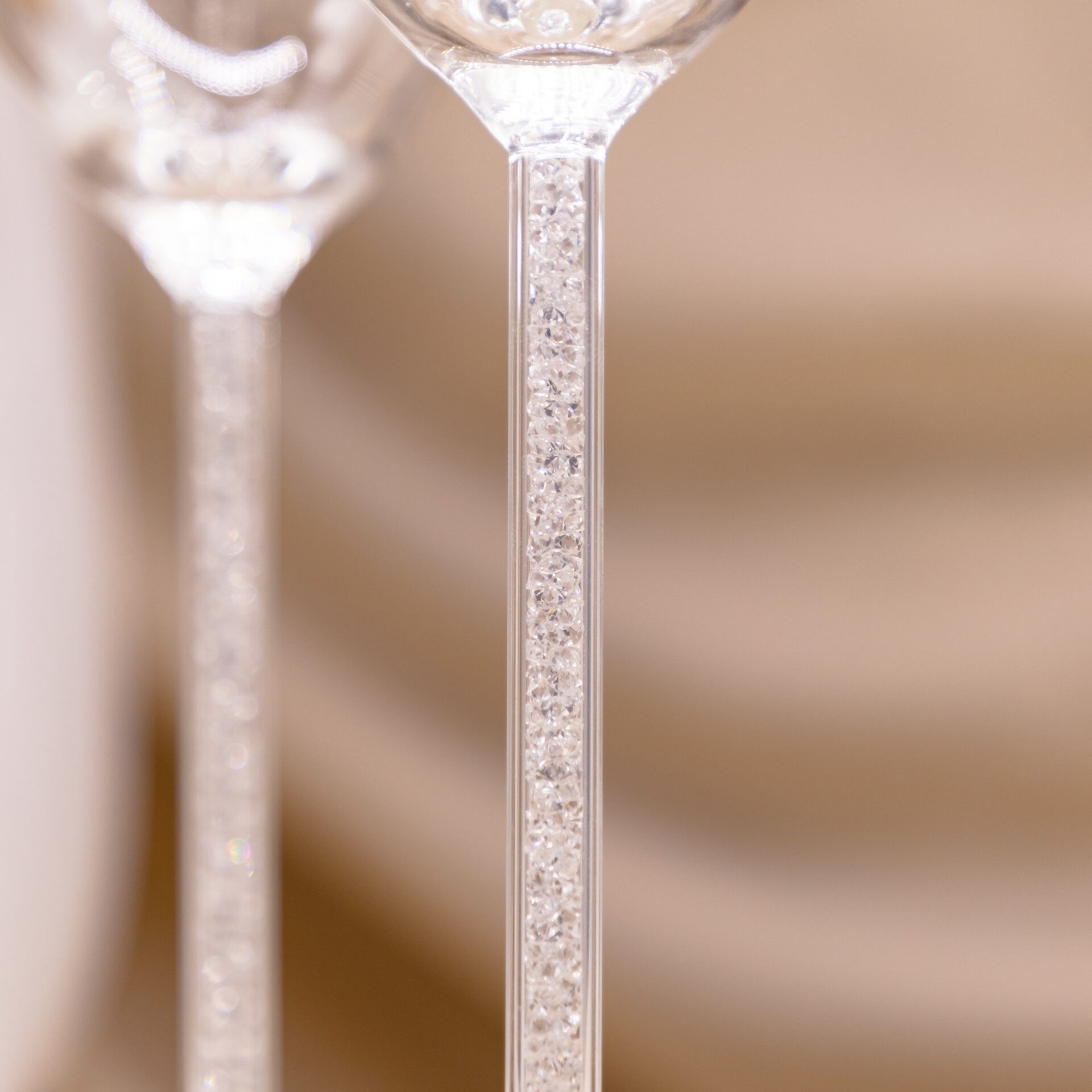 Swarovski Crystalline Toasting Flutes, Pair