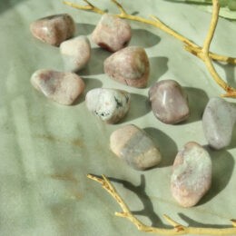 Tumbled Pink Petalite with Lepidolite