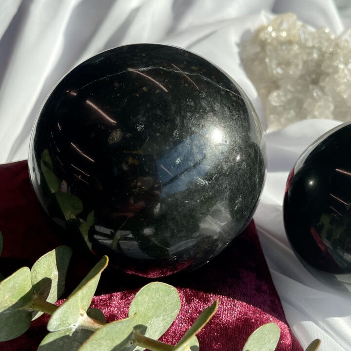Black Tourmaline Root Chakra Protection Sphere