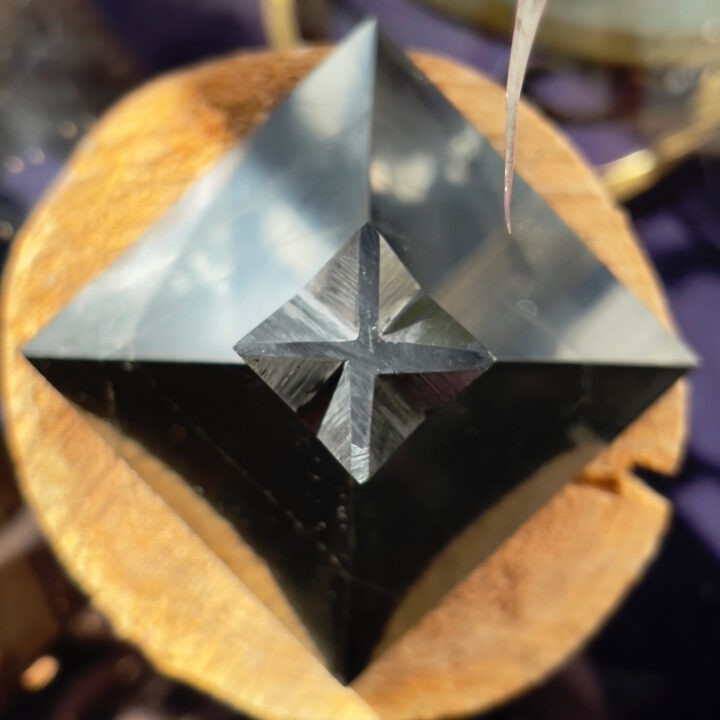 Metatrons Purify and Ascend Shungite Merkaba Pyramid