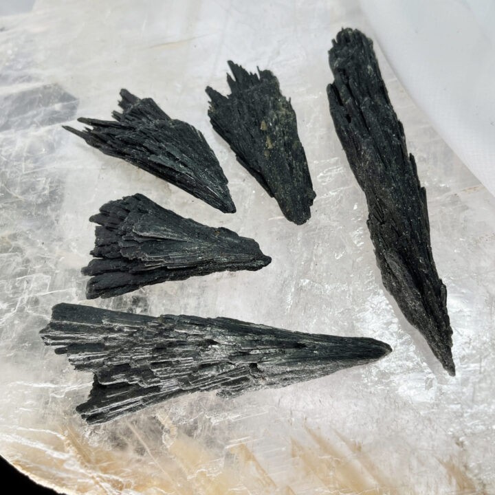 Natural Black Kyanite Spear