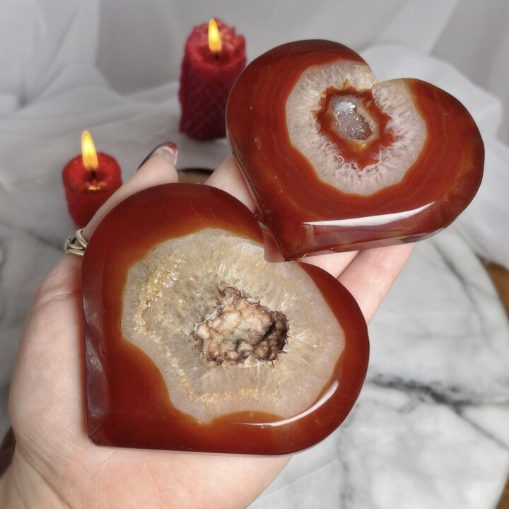 Carnelian Geode Passionate Heart