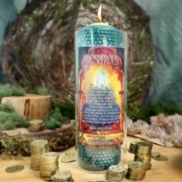 Lakshmis Prosperous Gridded Candle