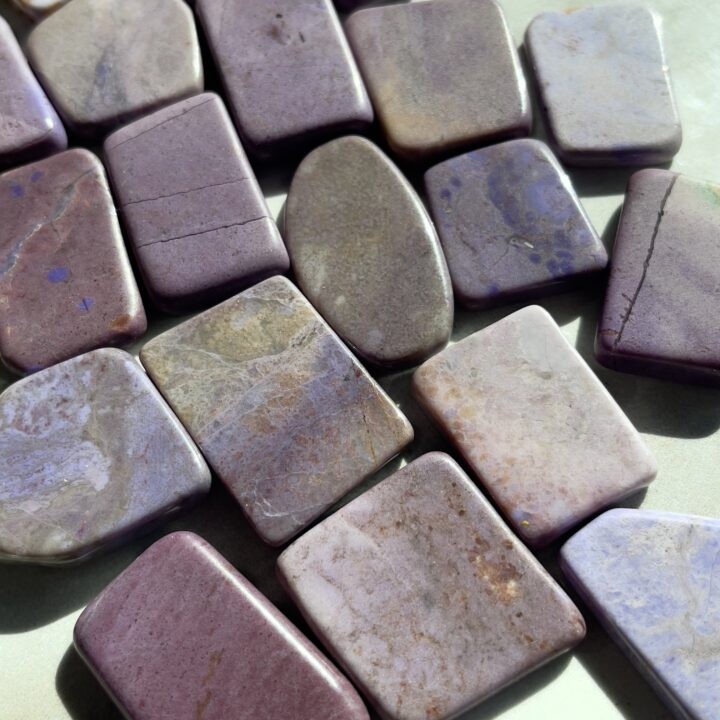 Purple Jade Meditation Stone