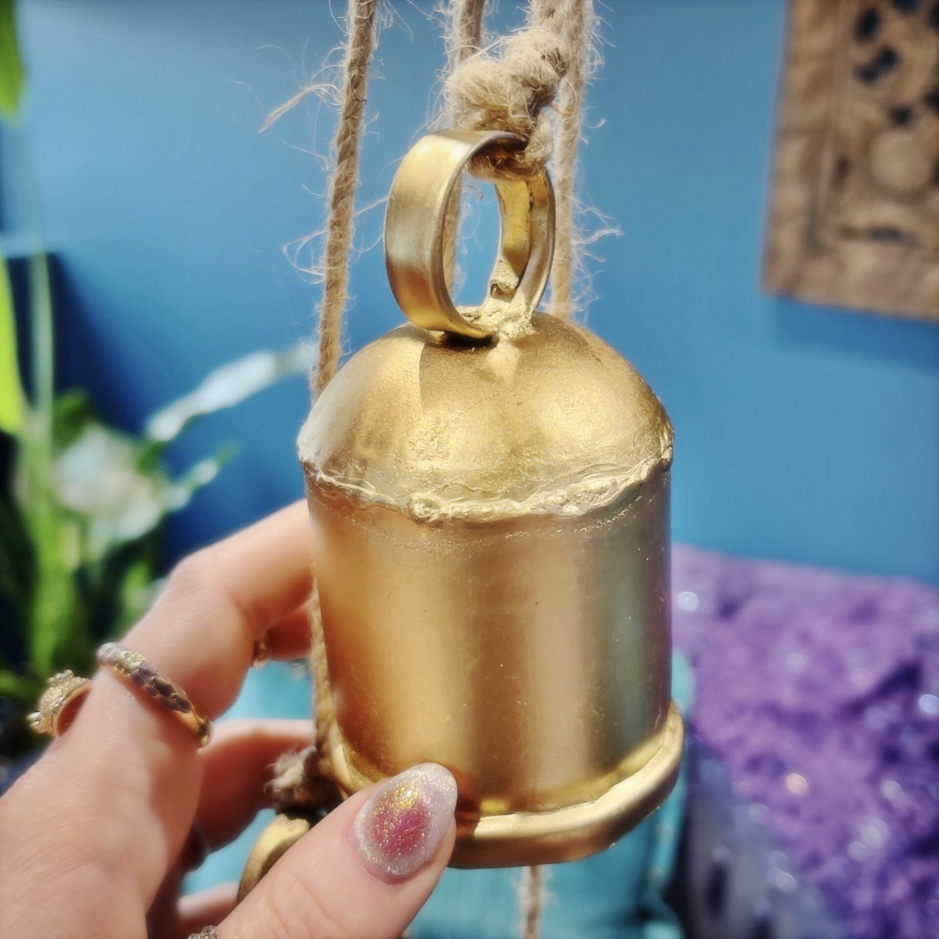 Sage Goddess Hanging Brass Bells for sound healing