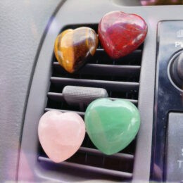 Intuitively Chosen Gemstone Heart Car Vent Clip