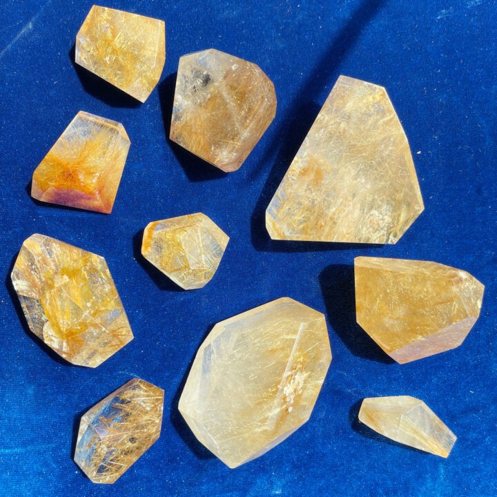 A-Grade Golden Rutilated Quartz Channeling Stone